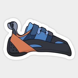 Climbing Shoe Cartoon Sticker